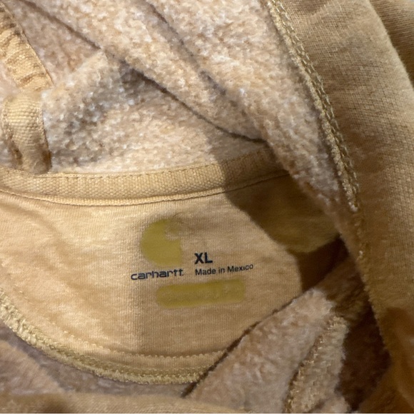 Carhartt Men's Mustard Hoodie - Picture 4 of 5